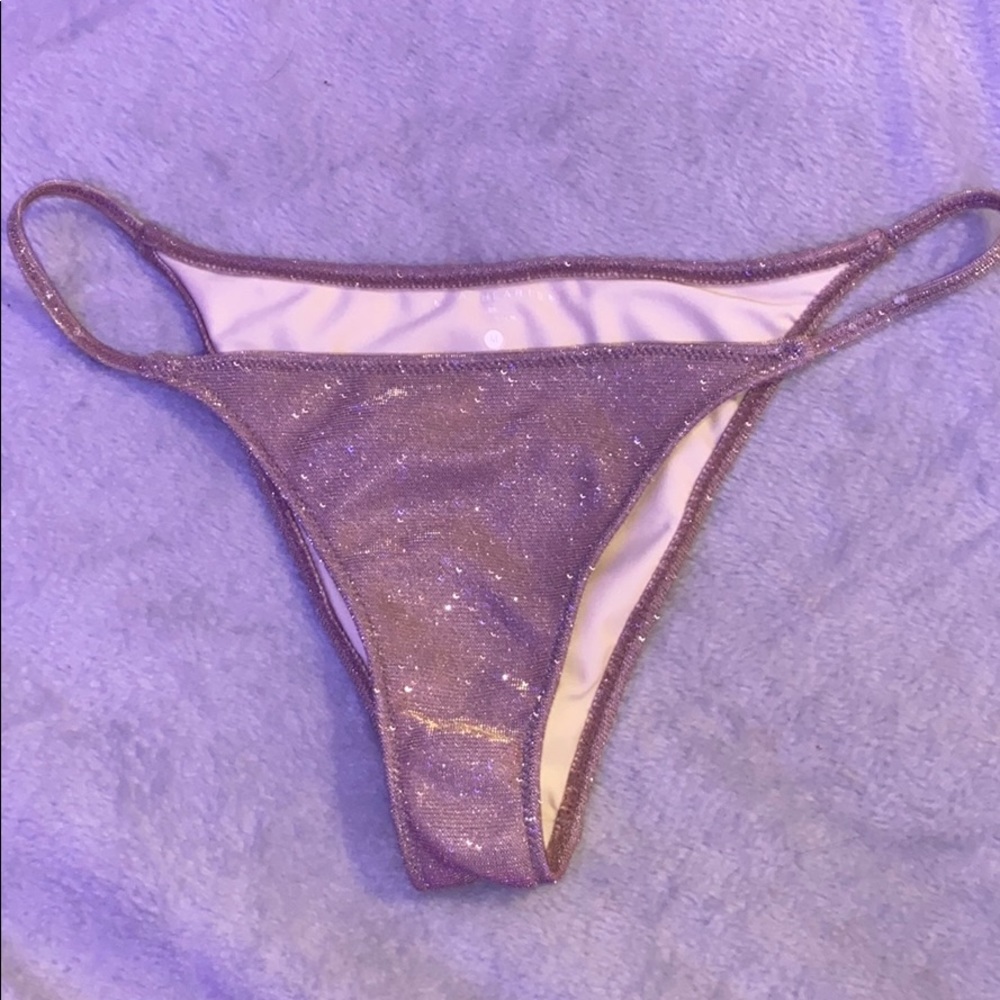 pacsun pink glitter bikini bottoms